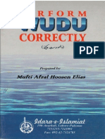 Perform Wudu Correctly Prepared by Mufti A Hoosen Elias