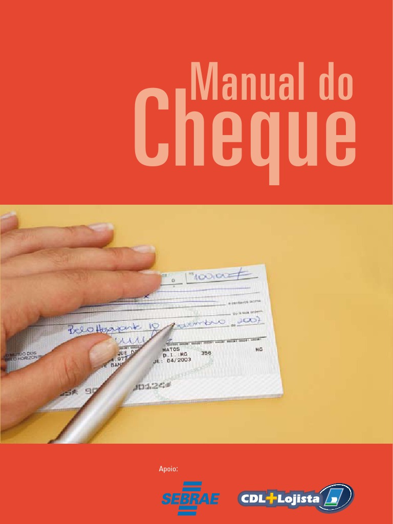 Manual Do Cheque | PDF | Cheque (banco) | Conta de transação