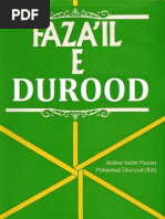 Fazail E Durood Shareef by Shaykh Muhammad Zakariyya Translated and Edited by Mufti Afzal Hoosen Elias