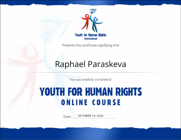 Youth For Human Rights Course | PDF