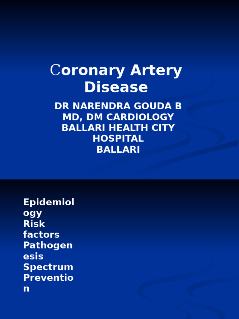Understanding Coronary Artery Disease | PDF | Myocardial Infarction ...