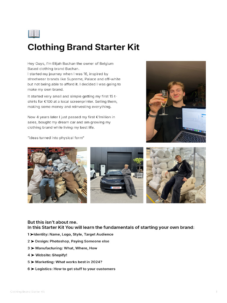 Clothing Brand Launch Essentials Guide | PDF | Brand | Clothing