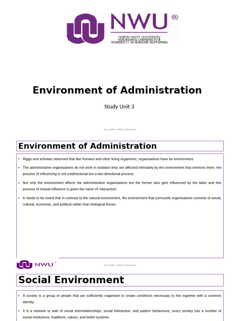 Administrative Environment Study | PDF | Society | Political Parties