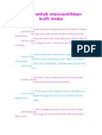 Download Petua Untuk Mencantikkan Kulit Muka by zuhadisaarani SN7873894 doc pdf