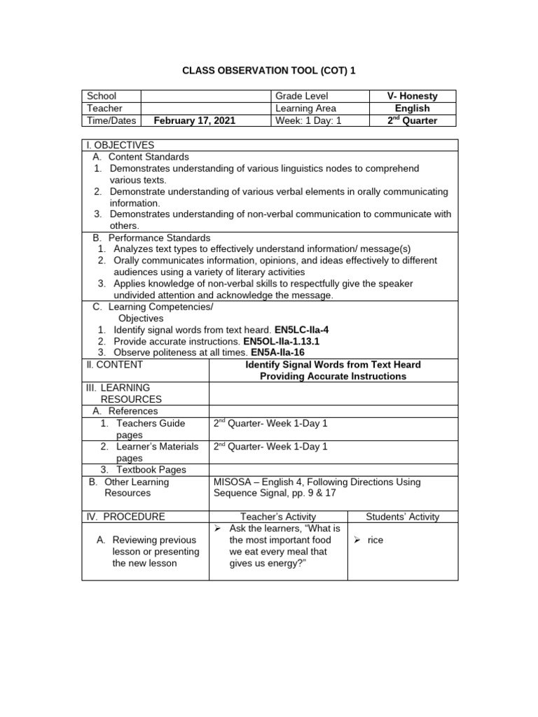 English Pdf Learning Information