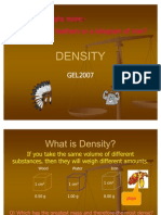 DENSITY of Materials