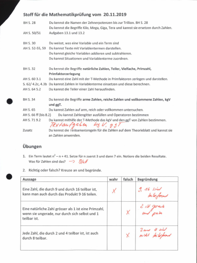 GGT KGV Lösungen | PDF