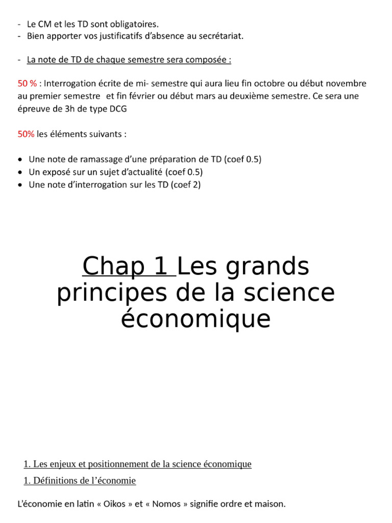 Principes fondamentaux de l'économie | PDF | Produit intérieur brut ...