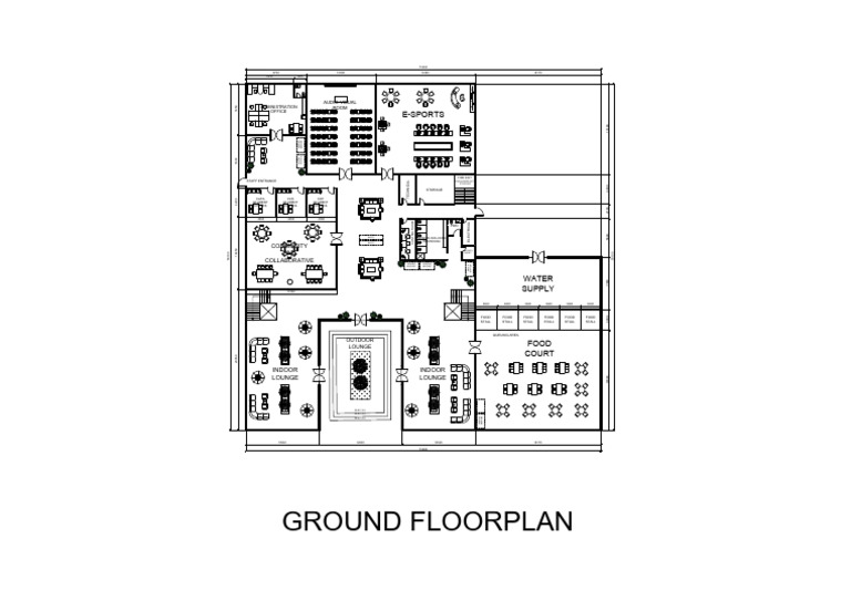 Ground Floor Plan for Food Court | PDF