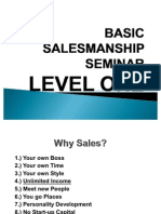 Basic Salesmanship Seminar