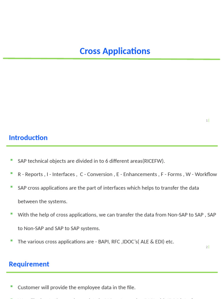 SAP BAPI and IDOC Interface Guide | PDF | Electronic Data Interchange ...