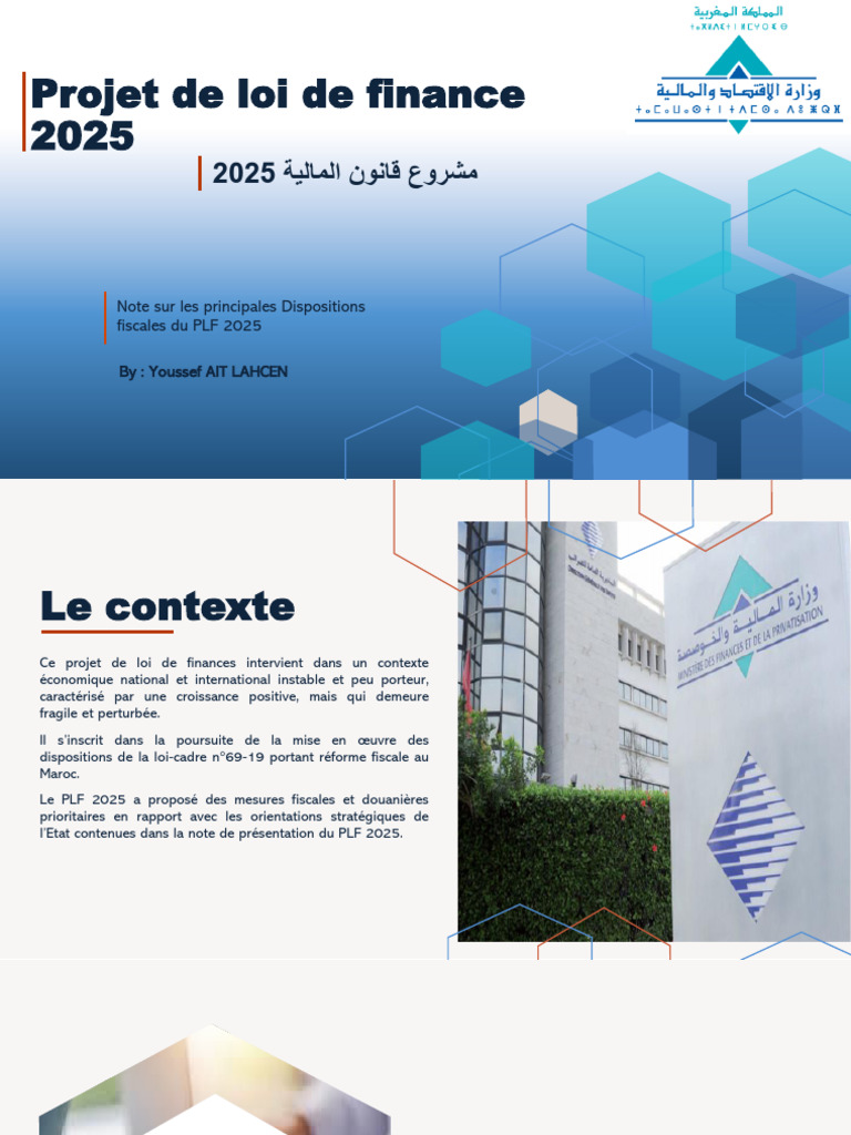 Mesures fiscales du PLF 2025 au Maroc | PDF | Impôt sur le revenu ...