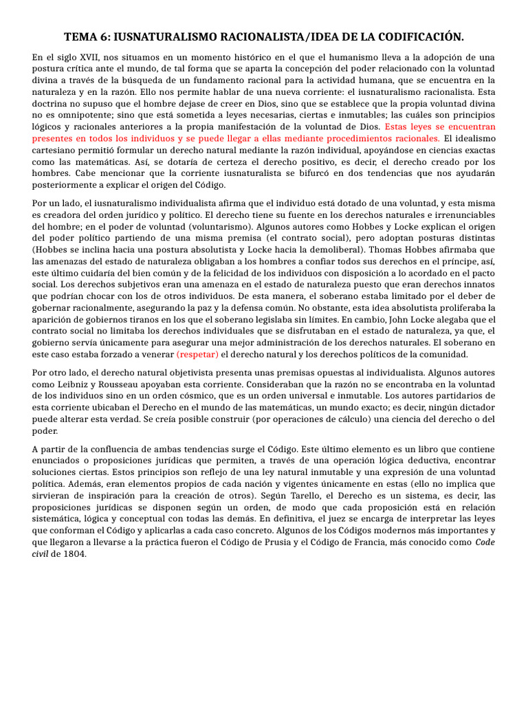 Tema 6 y Tema 7 | PDF | La Ley natural | Razón
