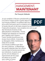 Lettre aux Français de François Hollande