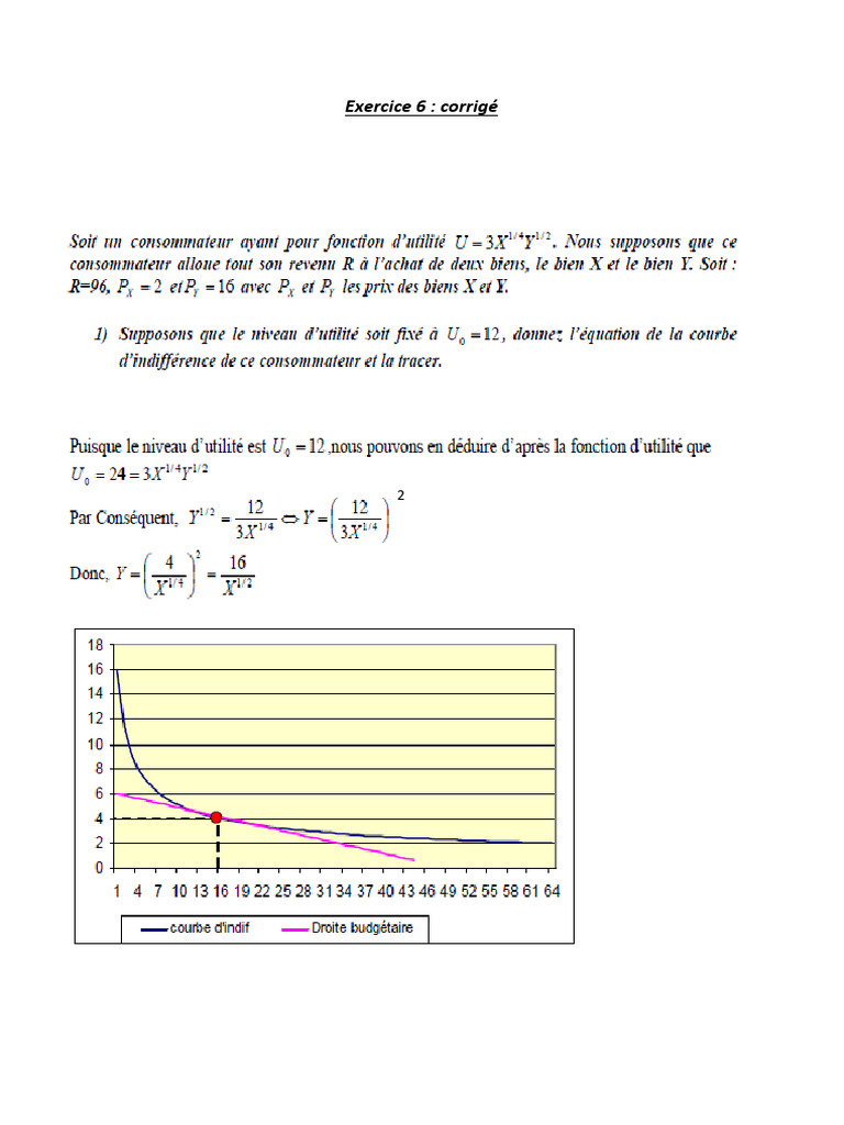 Exercice 6 Corrigé: Solutions Provided | PDF