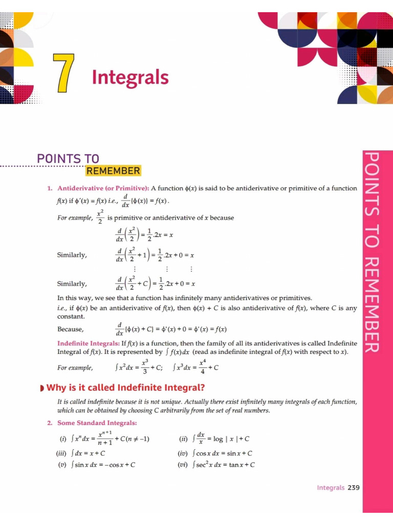 7. Integrals | PDF