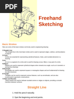 Freehand Sketching Techniques Guide | PDF