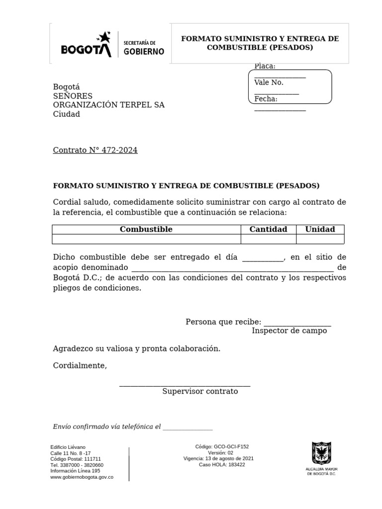 Gco-Gci-F152 - v2 Combusitlbe Pesados 2024 | PDF