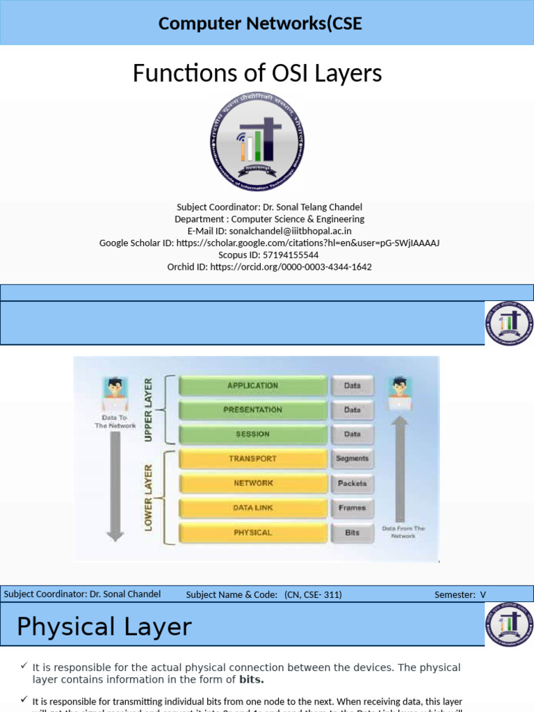 OSI Layer Functions Explained | PDF | Computer Network | Network Packet