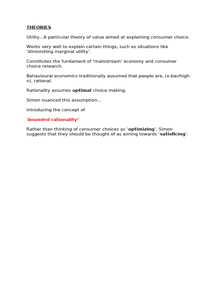 Consumer Behaviour Notes | PDF | Perception | Demand