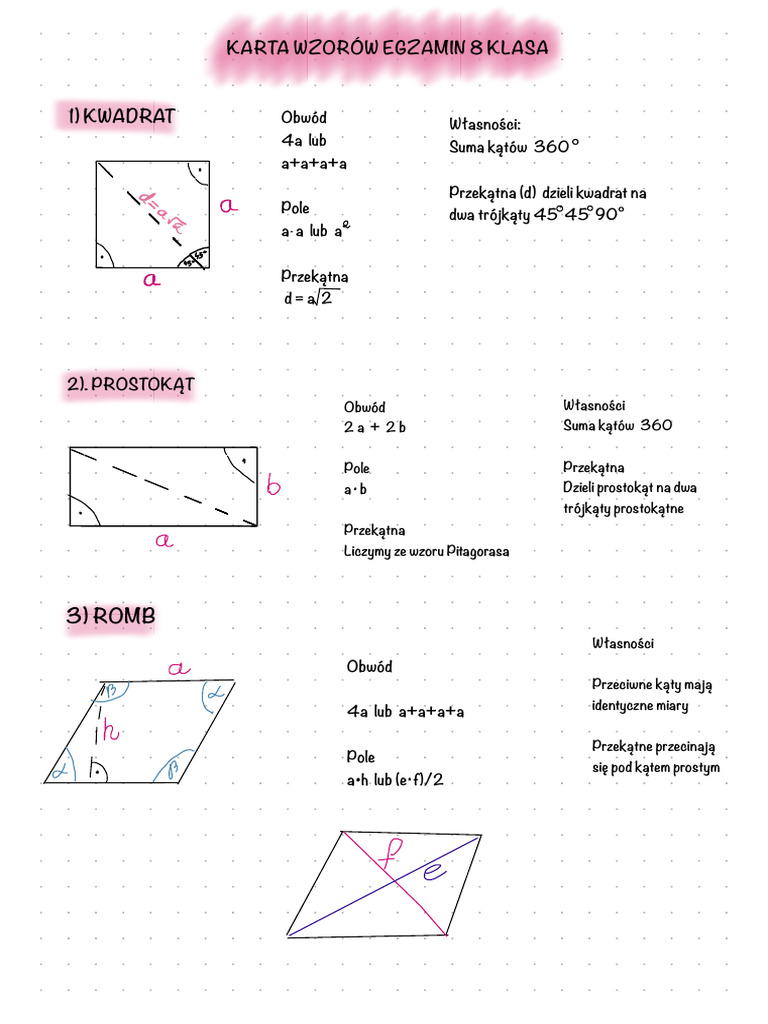 Notatka Matematyka Klasa 6 Pdf