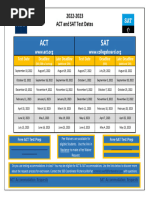Global Standardized Test Calendar 2026 2027 | PDF | Sat | Qualifications