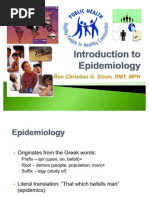 Introduction To Epidemiology