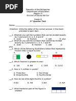 Grade 3 Quarter 1 Summative Tests | PDF | Teaching Methods & Materials