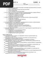 1st Summative Test GMRC 4 1st Quarter | PDF