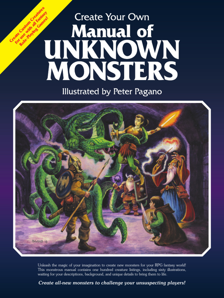 Create Your Own Manual of Unknown Monsters | PDF | Fantasy Creatures ...