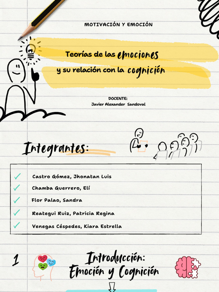 Teorías de Las Emociones y Su Relación Con La Cognición | PDF | Las ...