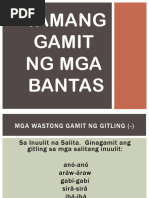 Ang Gamit NG Kudlit | PDF