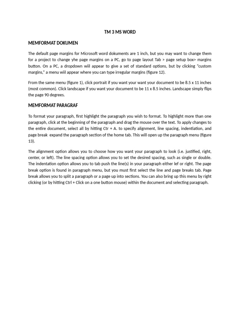 TM 3 MS Word | PDF