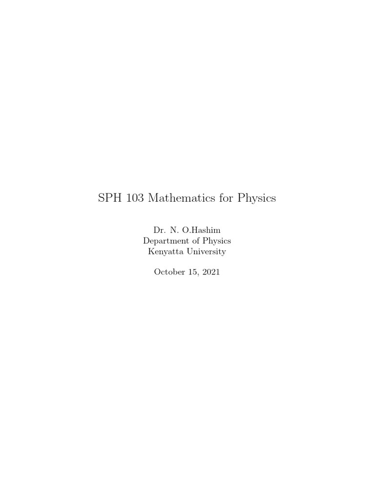SPH 103 Notes 21 | PDF | Standard Deviation | Numbers