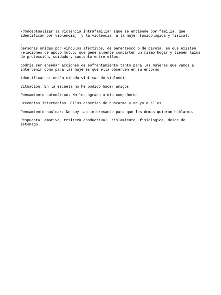 Violencia intrafamiliar y su impacto en mujeres | PDF | Ciencia y ...