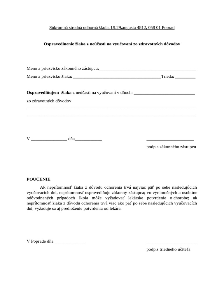 ospravedlnenie-iaka-zo-zdravotn-ch-d-vodov-pdf