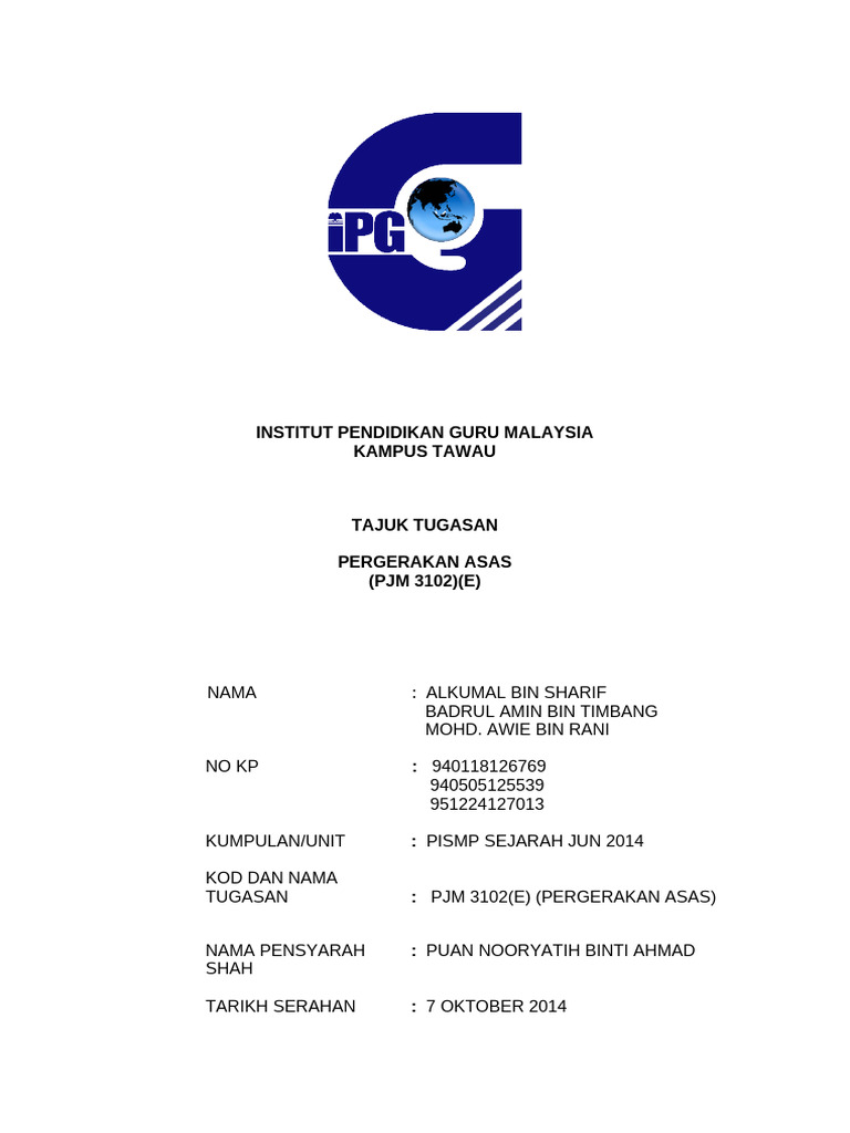 Cover Pergerakan Asas | PDF