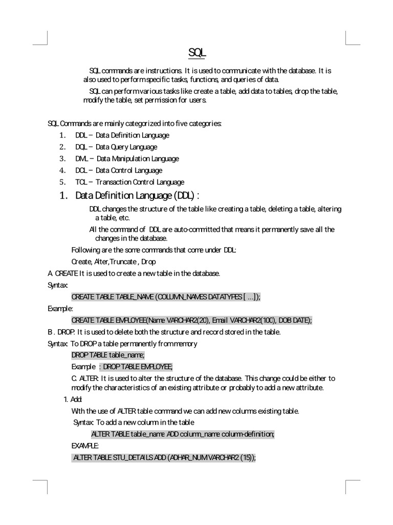 Dbms note pdf data model information technology management