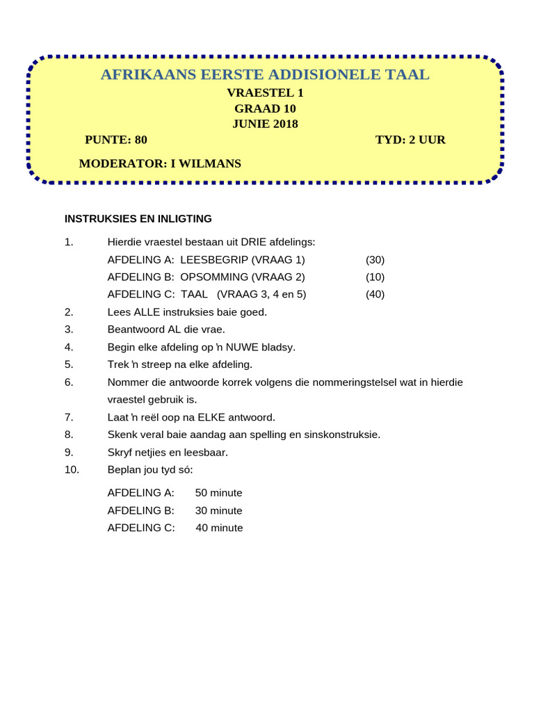 Afr 2-2 | PDF