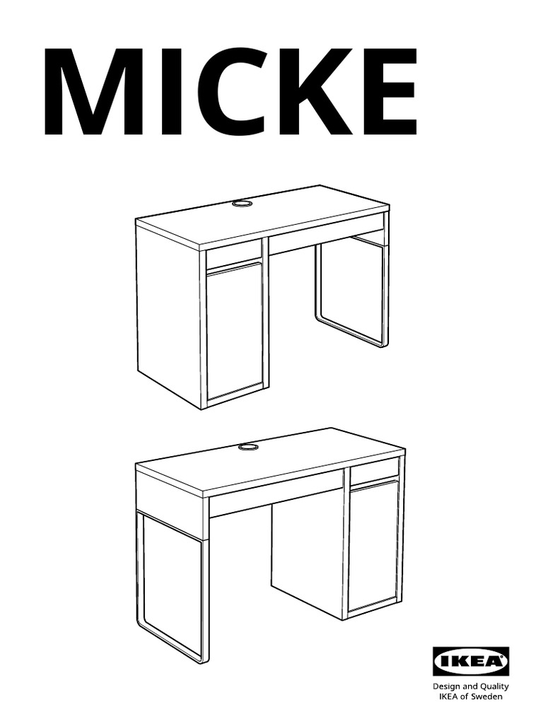 Micke Desk White AA 476615 12 100 PDF