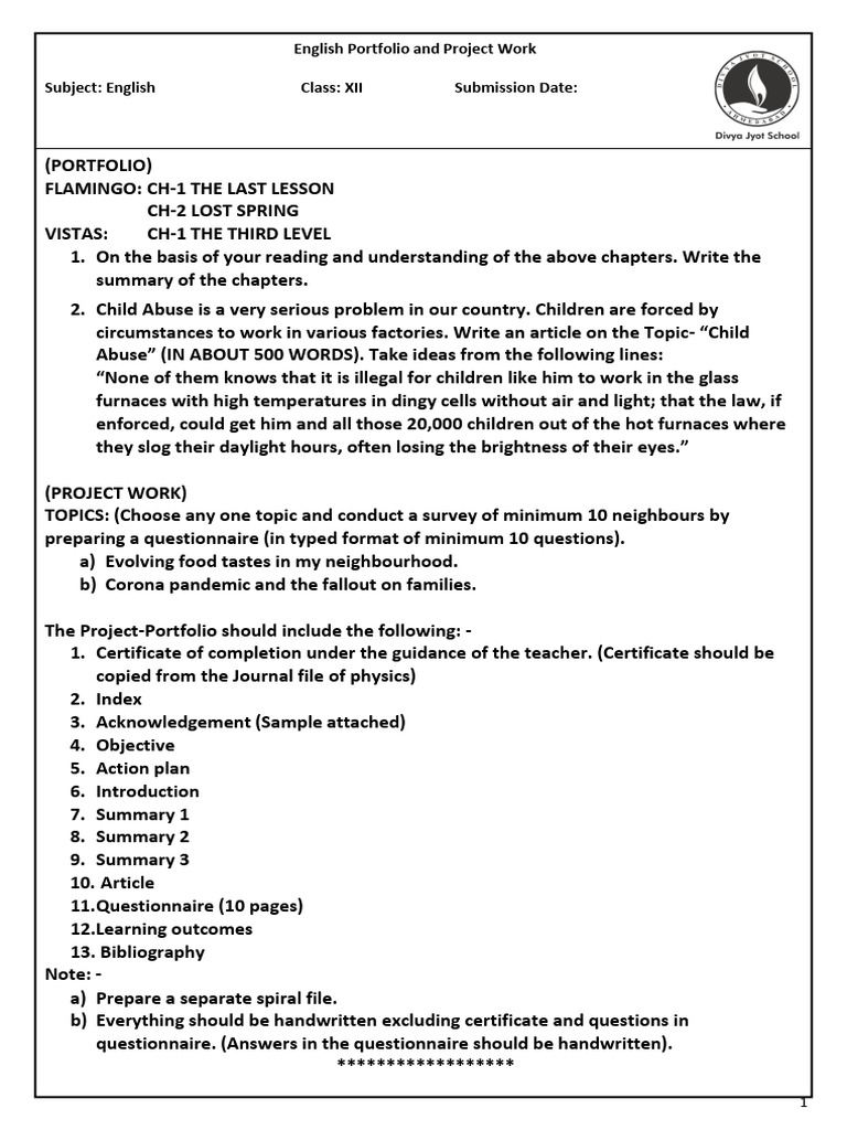 English Project | PDF