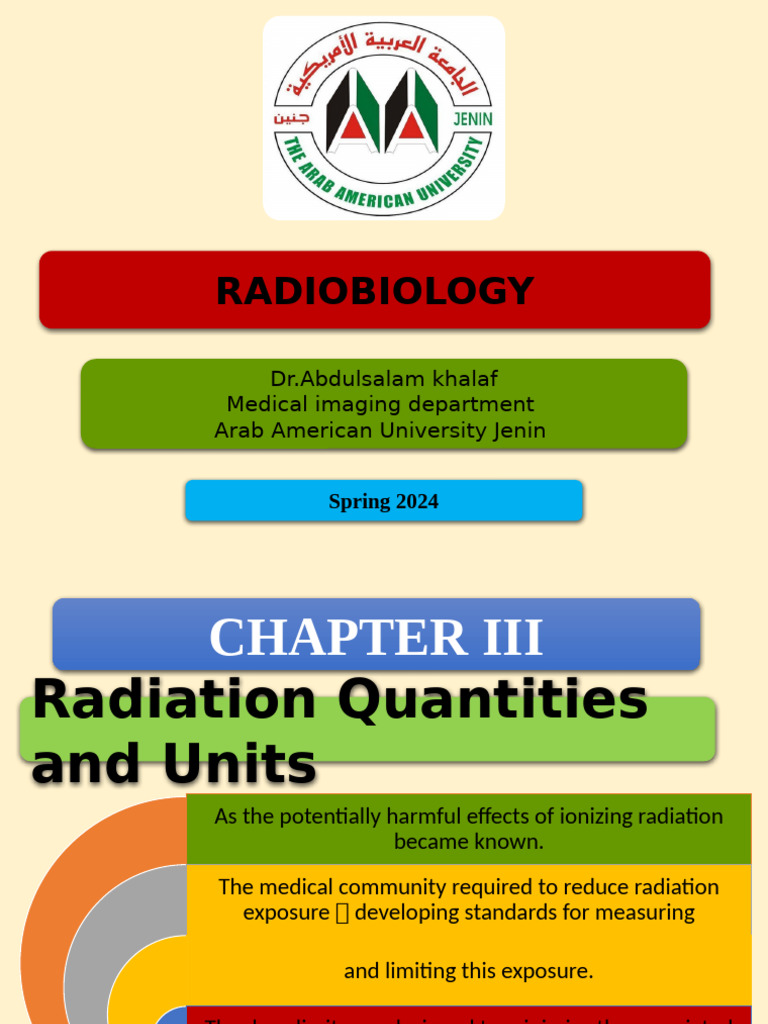 Radiation Quantities and Safety Standards | PDF | Absorbed Dose ...