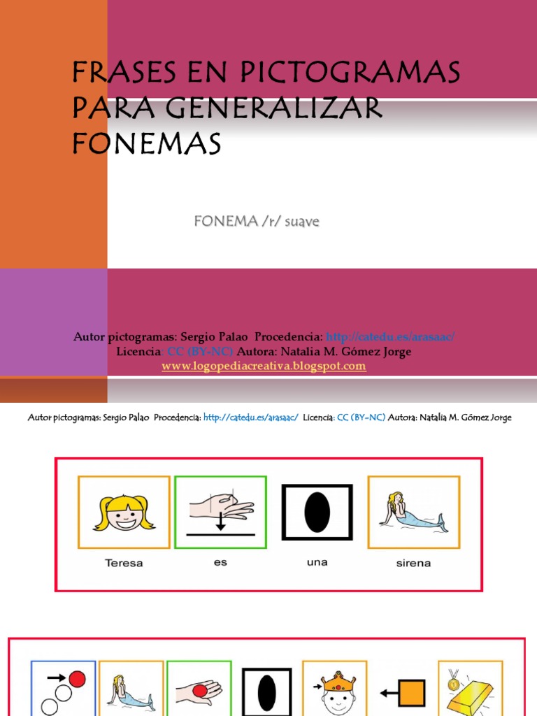 Frases Picto Fonema R Suave | PDF