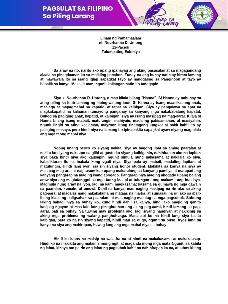 Piling Larang Format | PDF