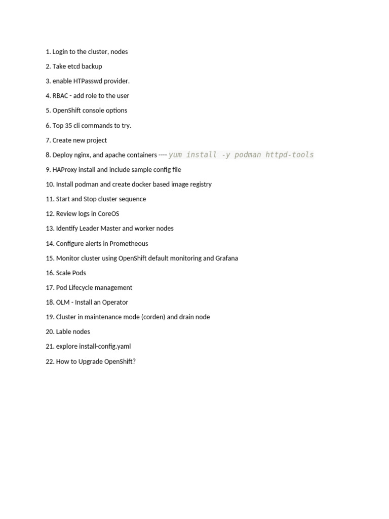 OpenShift Installation and Management Guide | PDF