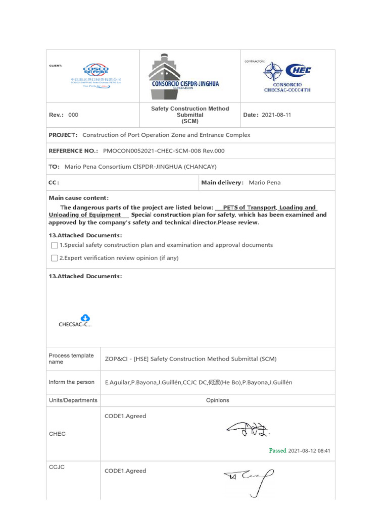 HSEPETS006. Transporte, Carga y Descarga de Equipos con Plataforma