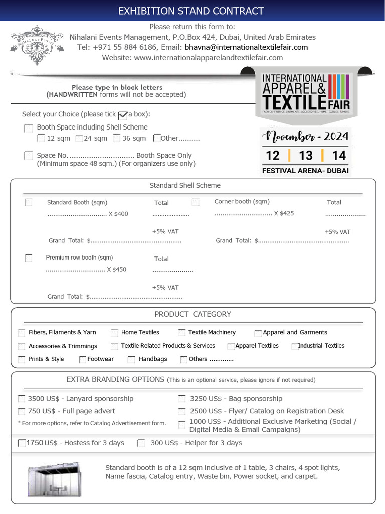 Application Form November 2024 | PDF | Breach Of Contract | Textiles