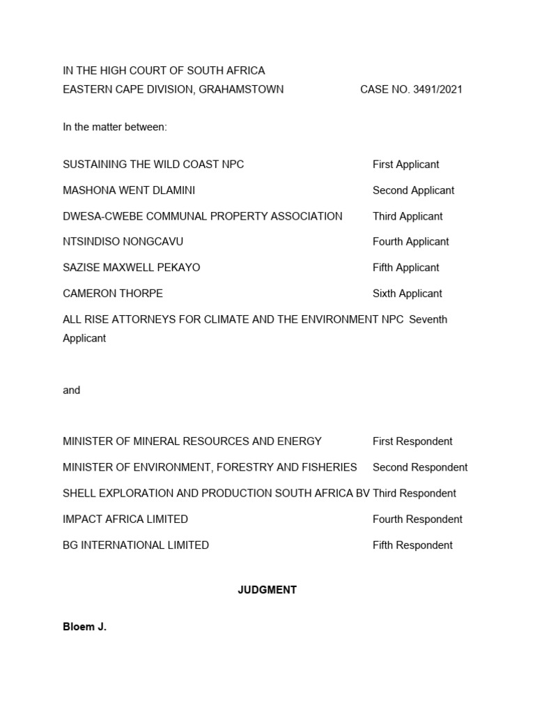 Seismic case | PDF | Sea | Injunction