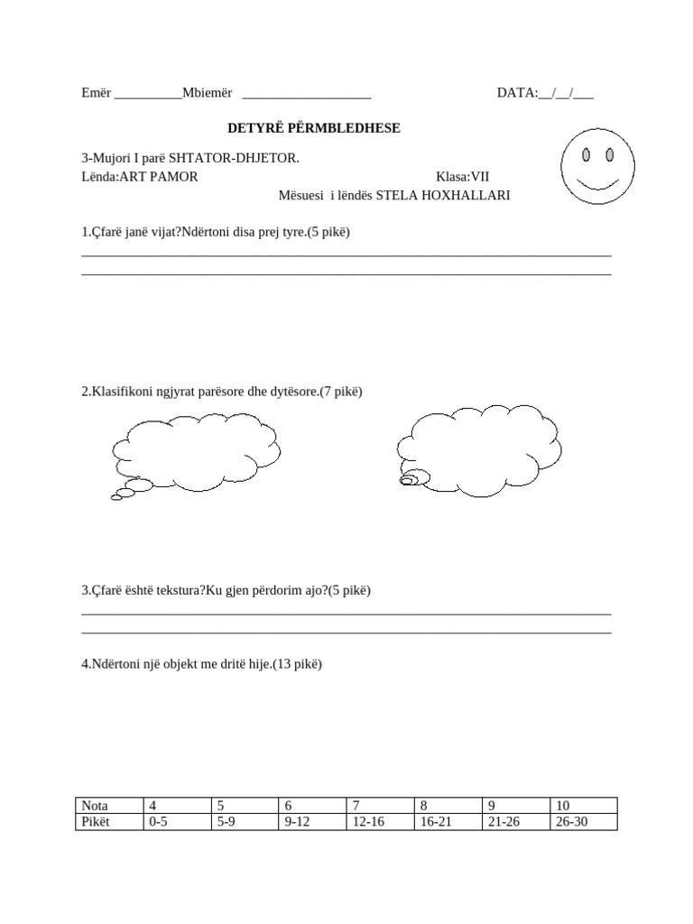 Test Klasa 7 | PDF