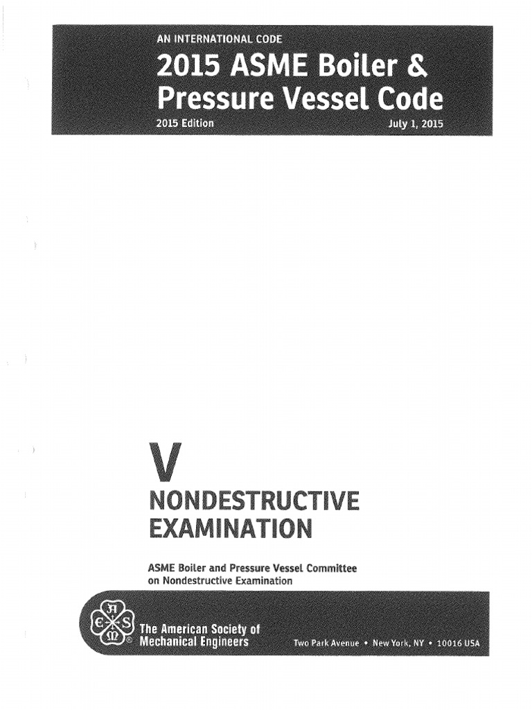 ASME V Ed. 2015 | PDF